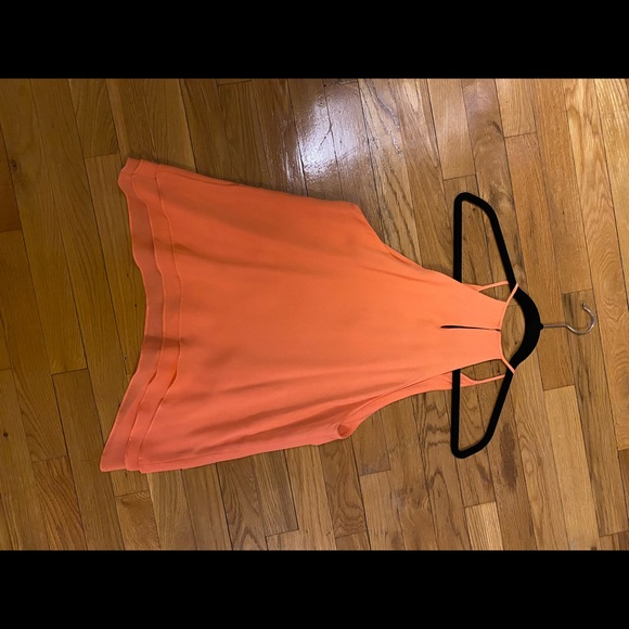 Parker Orange Silk Top - Picture 2 of 3